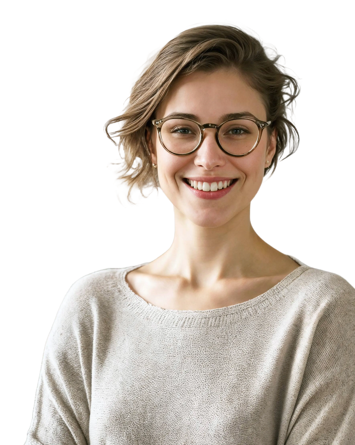 Therapist smiling